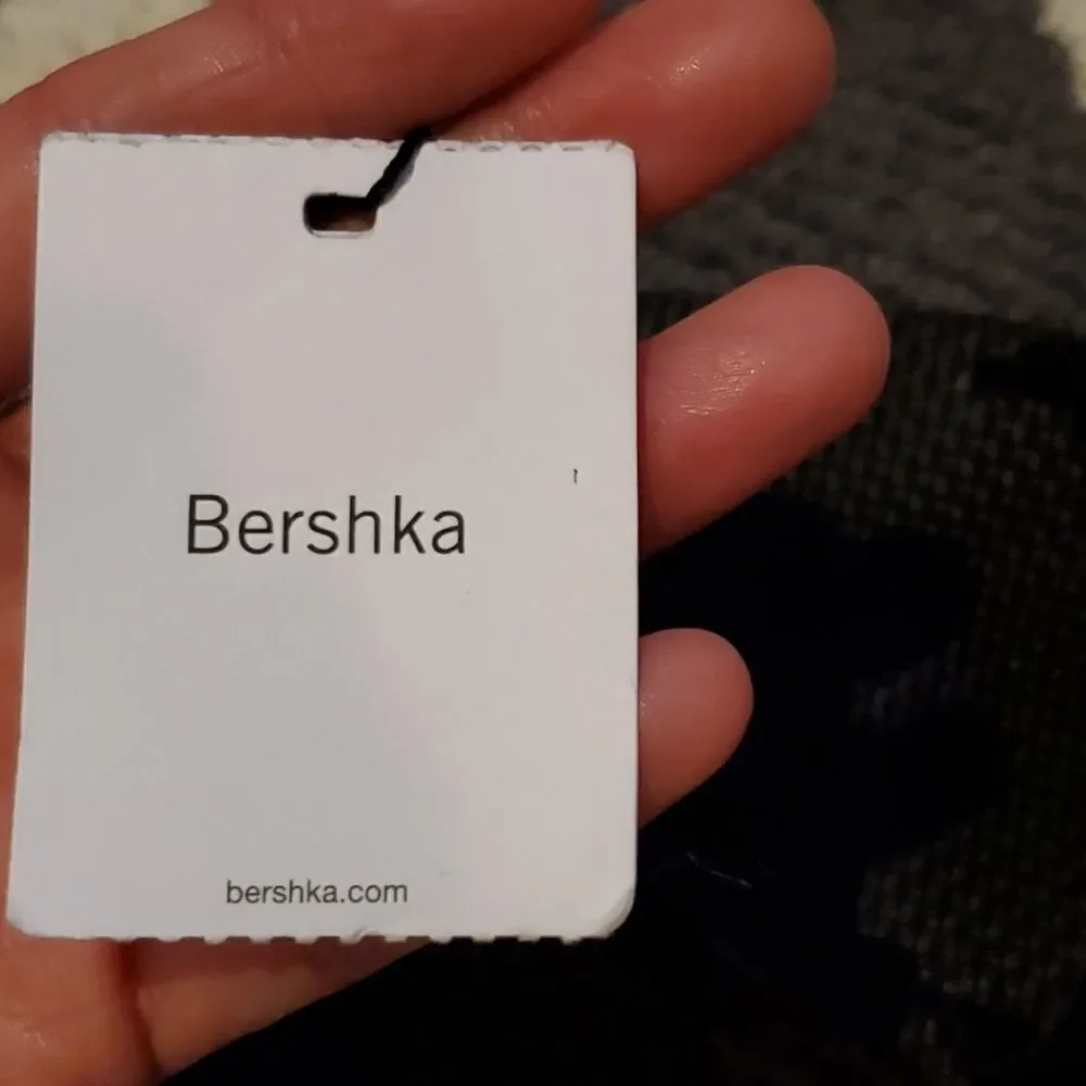 Bershka Black Sporty Platform Sandals